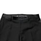 Dolce & Gabbana Black Wool Formal Dress Men Trouser Pants