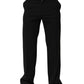 Dolce & Gabbana Black Wool Formal Dress Men Trouser Pants