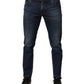 Dolce & Gabbana Blue Cotton Stretch Skinny Men Denim Jeans