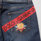 Dolce & Gabbana Blue Cotton Stretch Skinny Men Denim Jeans