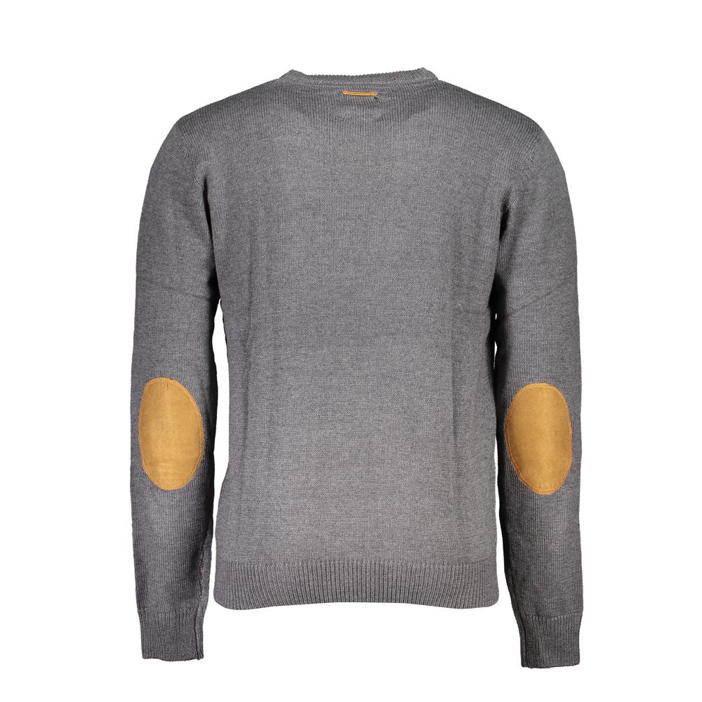 Gianmarco Venturi Gray Cotton Sweater