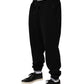 Dolce & Gabbana Black Cotton Sacred-Heart Men Jogger Pants