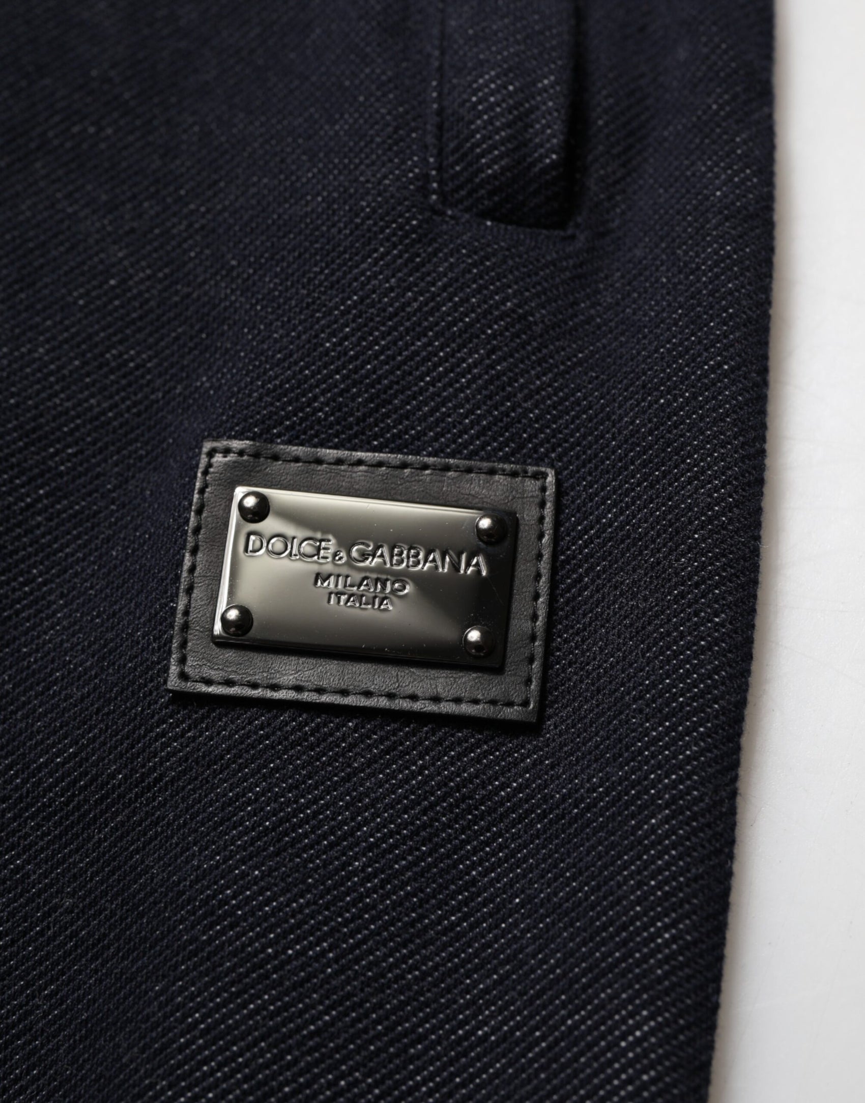 Dolce & Gabbana Black Cotton Blend Drawstring Jogger Jogger Pants