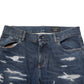 Dolce & Gabbana Blue Tattered Cotton Skinny Men Denim Jeans