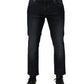 Dolce & Gabbana Dark Blue Cotton Skinny Men Denim Jeans