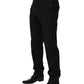 Dolce & Gabbana Black Striped Dress Formal Men Trouser Pants