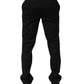 Dolce & Gabbana Black Striped Dress Formal Men Trouser Pants