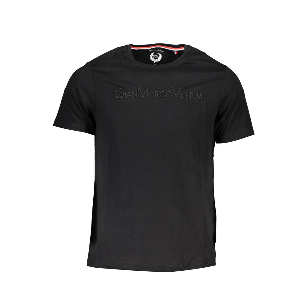 Gianmarco Venturi Black Cotton Men's T-Shirt