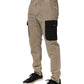 AT.P.CO Beige Mid Waist Skinny Men Cargo Chino Trouser Pants