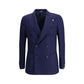 Gi Capri Blue Fleece Wool Coat