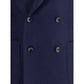 Gi Capri Blue Fleece Wool Coat