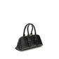PINKO Black Calf Leather Bos Taurus Handbag