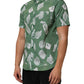 Carhartt Wip Green Printed Cotton Collared Short Sleeves Polo Shirt