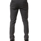 Daniele Alessandrini Gray Polyester Formal Dress Trouser Pants