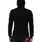 Dolce & Gabbana Sweater Black Cotton Hooded Men Sweatshirt Sweater