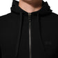 Dolce & Gabbana Sweater Black Cotton Hooded Men Sweatshirt Sweater