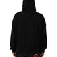 Dolce & Gabbana Black Printed Hooded Men Sweatshirt Sweater