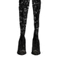 Dolce & Gabbana Black Pumps Taormina Lace Socks Boots Shoes