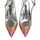 Dolce & Gabbana Multicolor Sequin Slingback Pumps Shoes