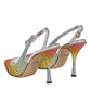 Dolce & Gabbana Multicolor Sequin Slingback Pumps Shoes