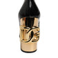 Dolce & Gabbana Black Gold Patent Leather Logo Heels Pumps Shoes