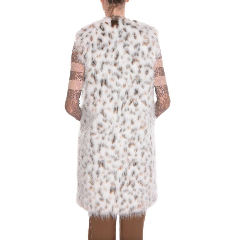 Dolce & Gabbana White Marabou Jackets & Coat