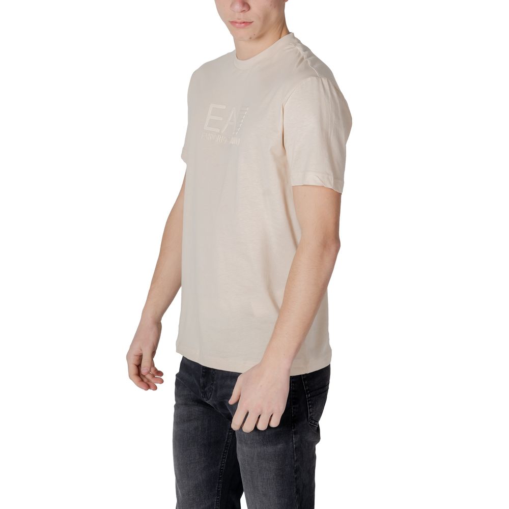 EA7 Emporio Armani White Cotton Polo Shirt