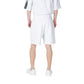 Icon White Cotton Bermuda Shorts