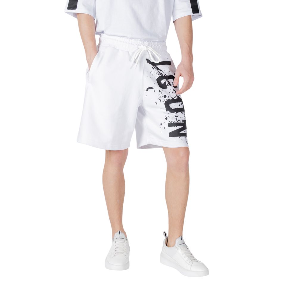 Icon White Cotton Bermuda Shorts