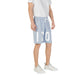 Icon Blue Cotton Bermuda Shorts