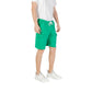 Icon Green Cotton Bermuda Shorts