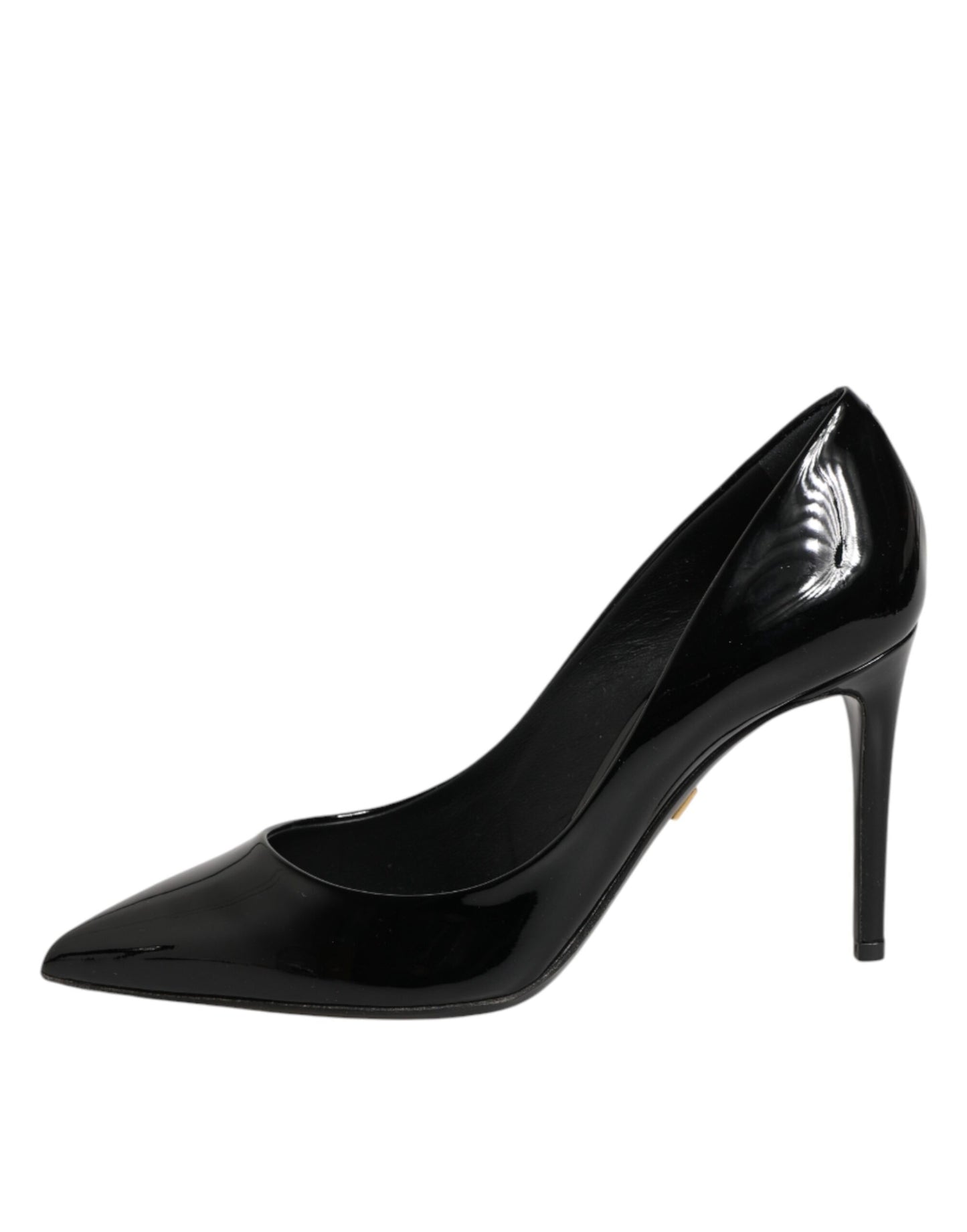Dolce & Gabbana Black Leather Stiletto Heels Pumps Shoes