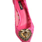 Dolce & Gabbana Pink Taormina Lace DEVOTION Pumps Shoes