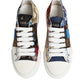 Dolce & Gabbana Multicolor Patchwork Low Top Sneakers Shoes
