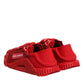 Dolce & Gabbana Red Logo Lace Low Top NS1 Sneakers Shoes