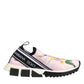 Dolce & Gabbana Pink Floral Sorrento Low Top Sneakers Shoes