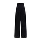 Max Mara Black Cotton Casual Pants