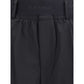 ALAINPAUL Black Fleece Wool Casual Pants