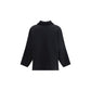 Ella Black Merino Wool Coat