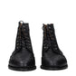 Thom Browne Black Leather Ankle Boots