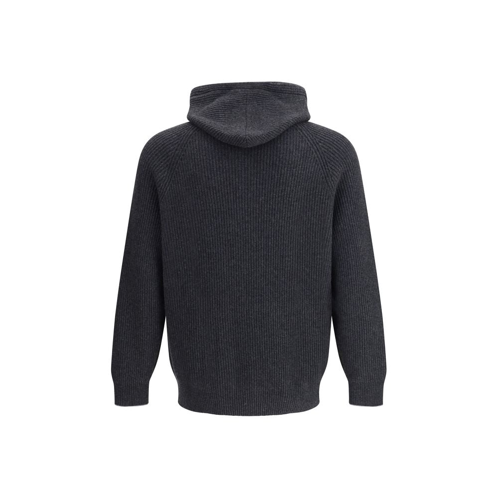 Brunello Cucinelli Black Cashmere Hoodie