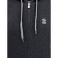 Brunello Cucinelli Black Cashmere Hoodie