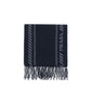Prada Blue Fleece Wool Scarf