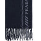 Prada Blue Fleece Wool Scarf