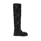 Dolce & Gabbana Black Calf Leather Bos Taurus Lace-Up Boots