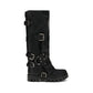 Dolce & Gabbana Black Calf Leather Bos Taurus Lace-Up Boots