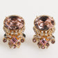 Dolce & Gabbana Gold Tone 925 Sterling Silver Crystal Accessory Cufflinks