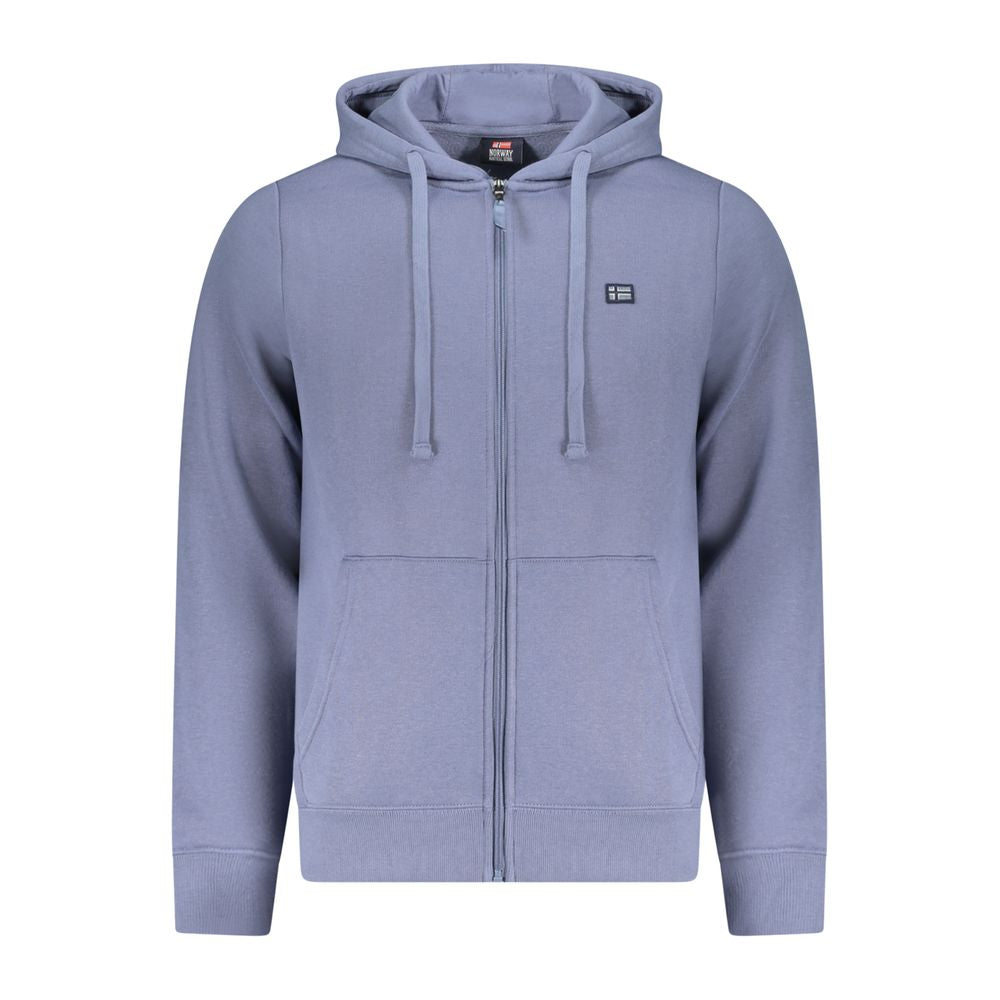 Norway 1963 Blue Cotton Men's Hoodie Sweatshirt