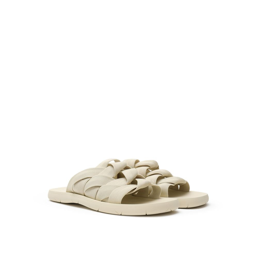 Bottega Veneta Beige Fabric Slippers