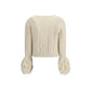 Moncler Cream Alpaca Vicugna Pacos Cardigan